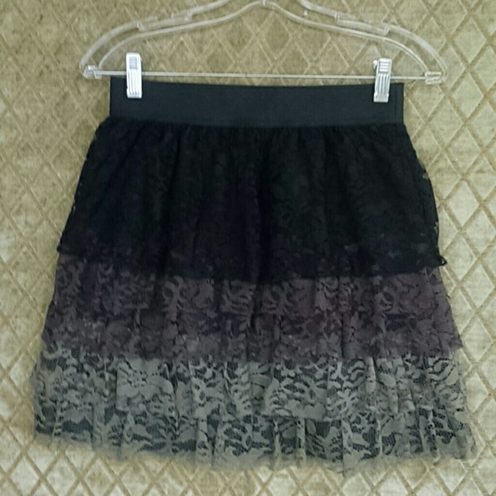 Twelve by Twelve Los Angeles four tier Lace Skirt